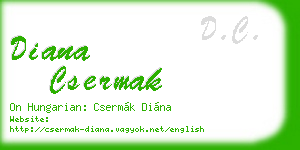 diana csermak business card